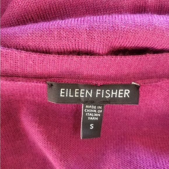 Eileen Fisher Merino Wool Button Front Long Cardigan Size Small - Picture 5 of 6
